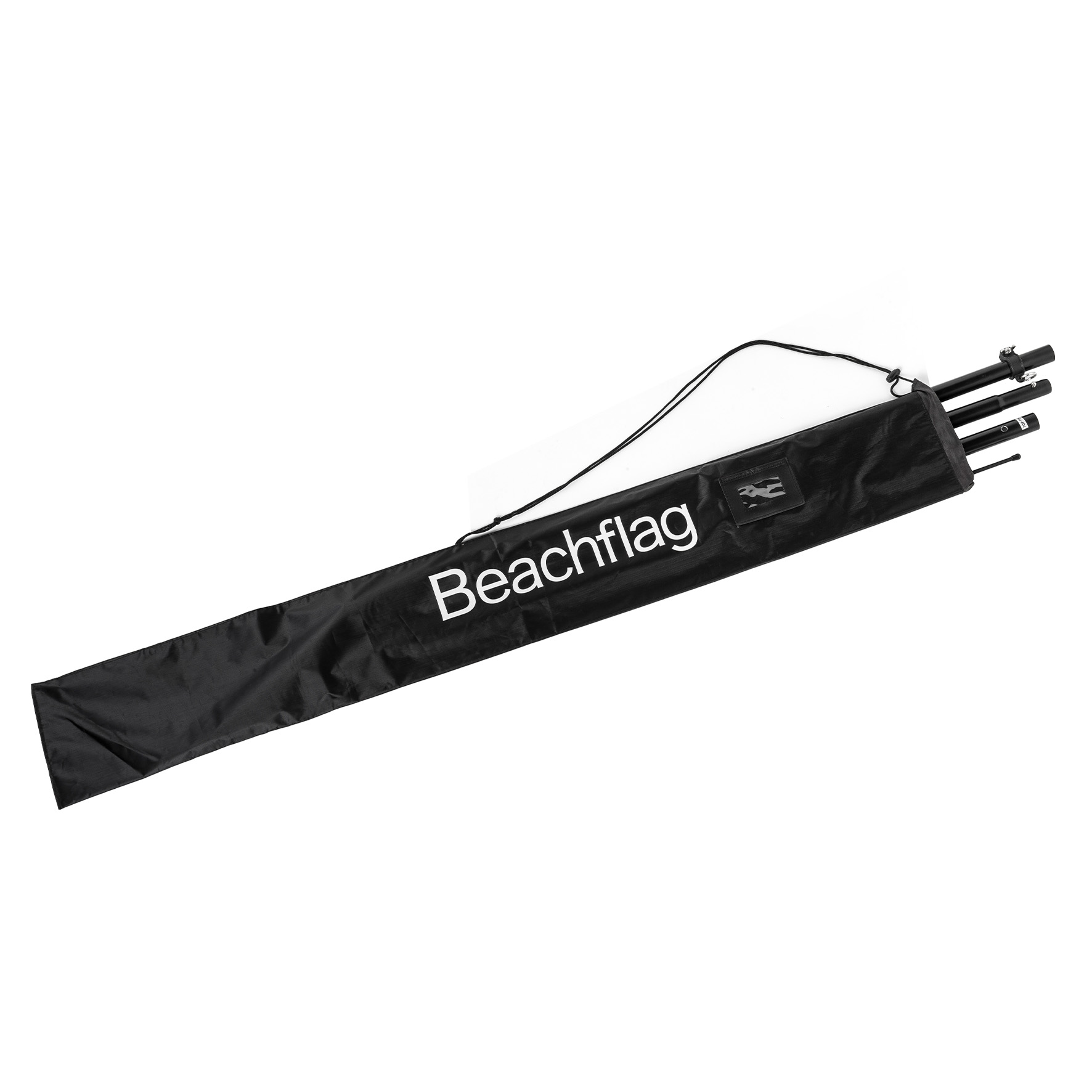 Transportierbare Beachflag in Tragetasche