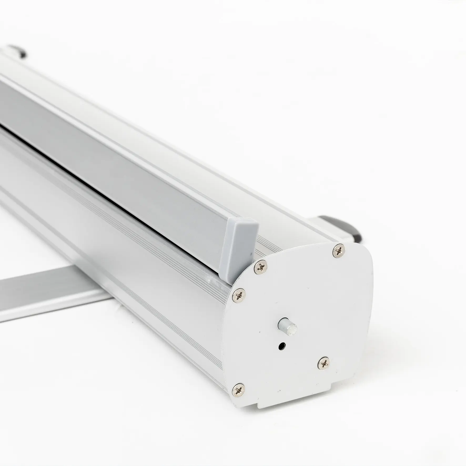 Detail eines günstigen Rollup Budget von der Seite