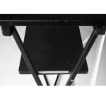 Mobile Messetheke mit Aluminiumrahmen und Ablage