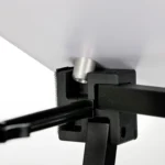 Detail einer Promotiontheke mit individuell bedruckter Frontbespannung