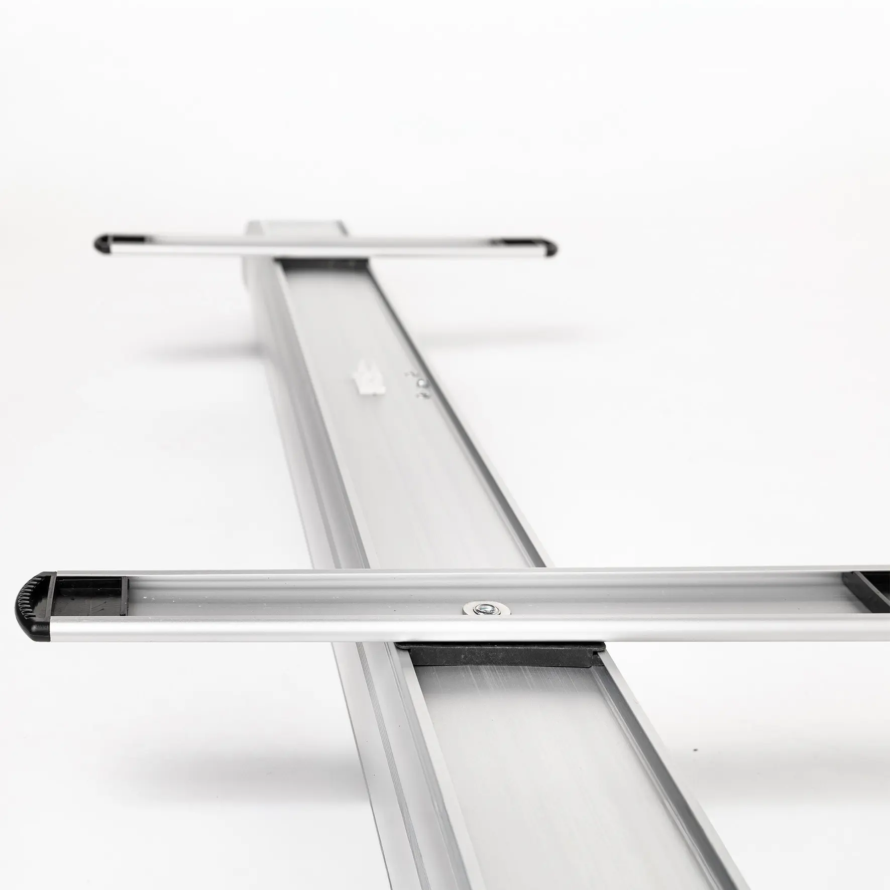 Detailansicht eines preiswerten Rollbanner von unten