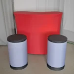 Aufblasbarer Hocker mit Branding für Messen und Promotionaktionen