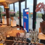 LED Pop-Up System mit zerlegbarem Aluminiumrahmen und Stoffdruck