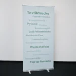 Rollbanner in der Basic Variante mit Textildruck