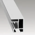 Detailansicht eines Aluminiumprofils für textile Wandrahmen