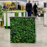 Pop-Up Messecounter mit bedruckter Stoffbespannung und Ablage