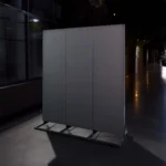 Totem Kombi Set bestehend aus 3 aneinander gereihte Totems im ausgeschaltetem Zustand