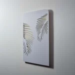 Echo Board Akustik Wandpaneel mit Ausschnitten hinterlegt mit gelben Akustikstoff