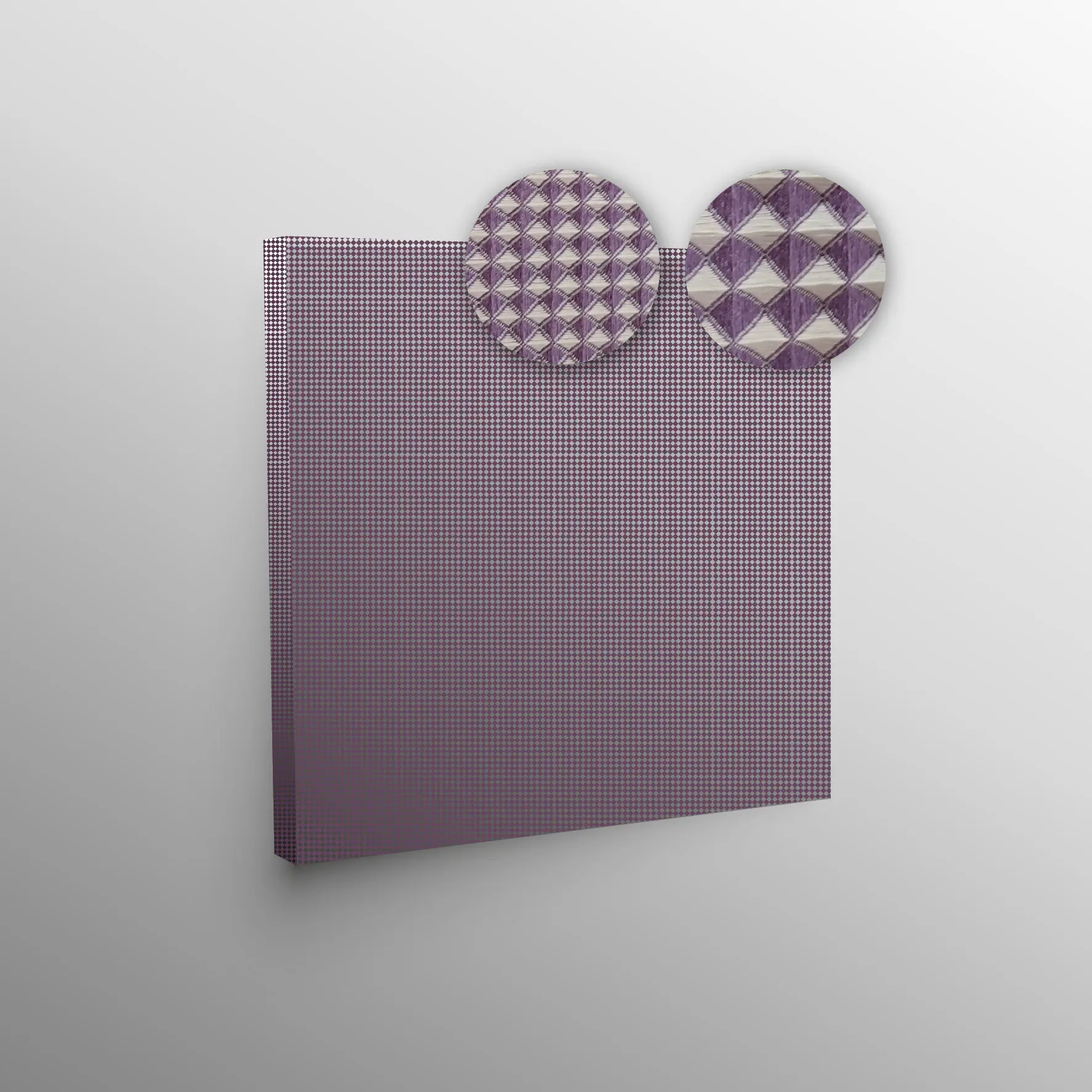 inno coustic Wandabsorber mit Akustikstoff an Wand montiert