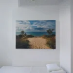 Individuell gestaltetes Akustik-Wandpaneel in Arztpraxis