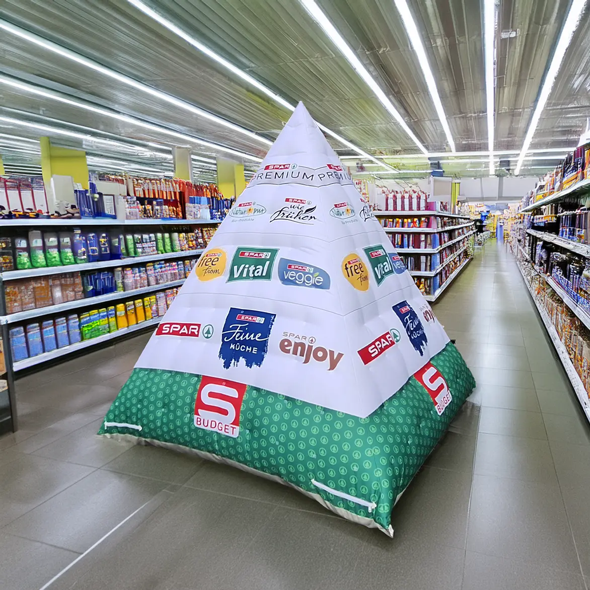 aufblasbare Pyramide